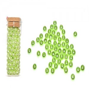 Dekorativne perle zelena 1-12