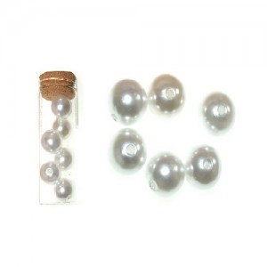Dekorativne perle bela 3-19