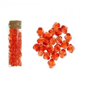 Dekorativne perle oranžna 5-9