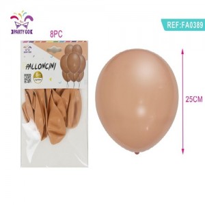 Balon 25cm svetlo rjava