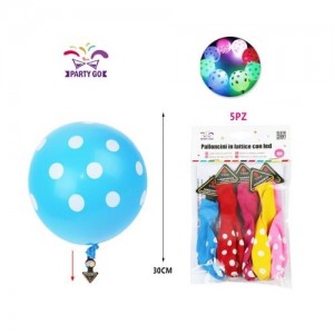 Balon z led lučko 30cm 5/1