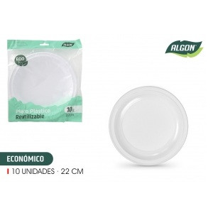 Plastični krožniki 22cm 10/1