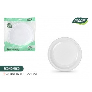 Plastični krožniki 22cm 25/1