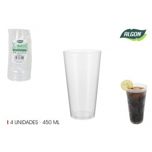 Plastični kozarci 450ml 4/1