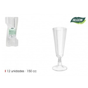 Plastični kozarci za šampanjec 150cc 12/1