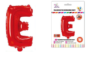 Balon črka E-40 cm-Rdeča