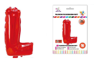 Balon črka L-40 cm-Rdeča