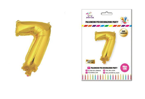 Balon številka 7-40 cm-Zlata