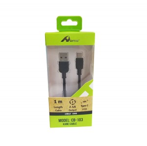 USB kabel CB-103Tip C črn