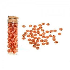 Dekorativne perle oranžna 4-8