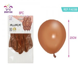 Balon 25cm temno rjav