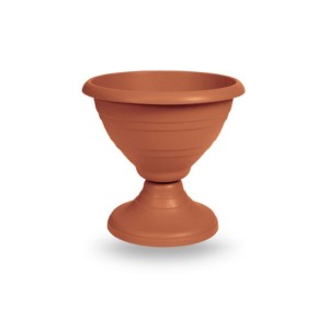 Cvetlični lonček FI001 30cm 2-dela rjava