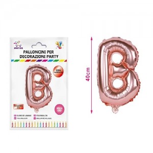 Balon črka B rose gold