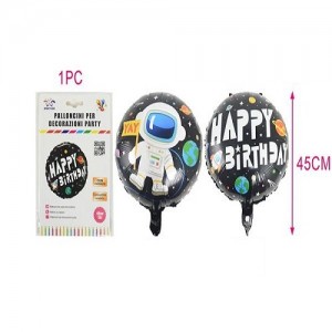 Aluminijasti balon happy birthday 45cm