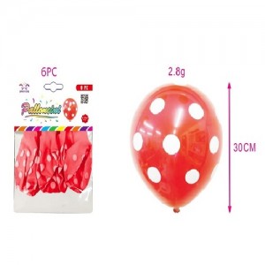 Balon z vzorci 30cm 6/1