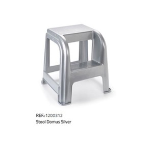 Plastična lestev/stol-srebrna