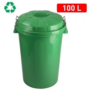 Koš za smeti 100l zelen REF:1125215