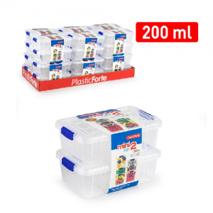 Plastična škatlica 2/1 200ml REF:12395