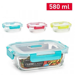 Steklena posoda za hrano luxeglass 580ml REF:14163