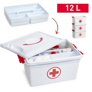 Plastični medicinski kovček 12l REF:15322