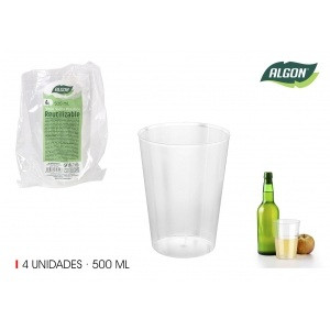 Plastični kozarci 500ml 4/1