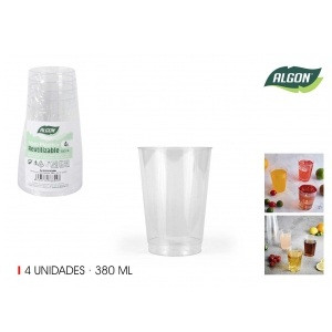 Plastične posodice 380ml 4/1