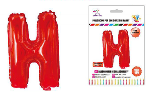 Balon črka H-40 cm-Rdeča