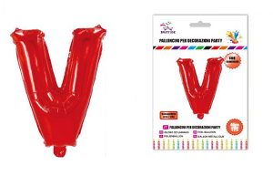 Balon črka V-40 cm-Rdeča