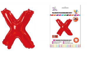 Balon črka X-40 cm-Rdeča