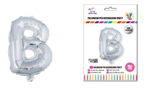 Balon črka B-40 cm-Srebrna