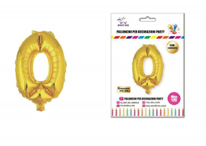 Balon številka 0-100 cm-Zlata