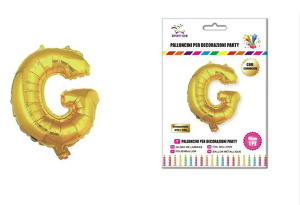 Balon črka G-40 cm-Zlata