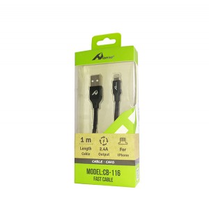 USB kabel CB-116 Iphone črn
